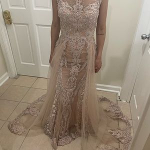 Prom or event gown beautiful beaded detail